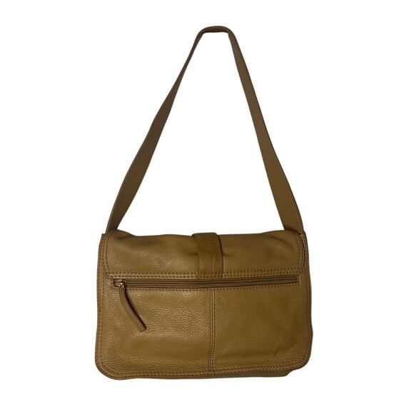 Kenneth Cole Reaction Camel Leather Shoulder Bag - Picture 2 of 15
